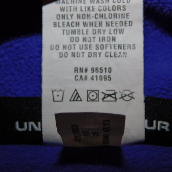 Under Armour Womens M Semi Fitted Pullover 1/4 zip Purple Fleece Jacket Sweater - Picture 4 of 8
